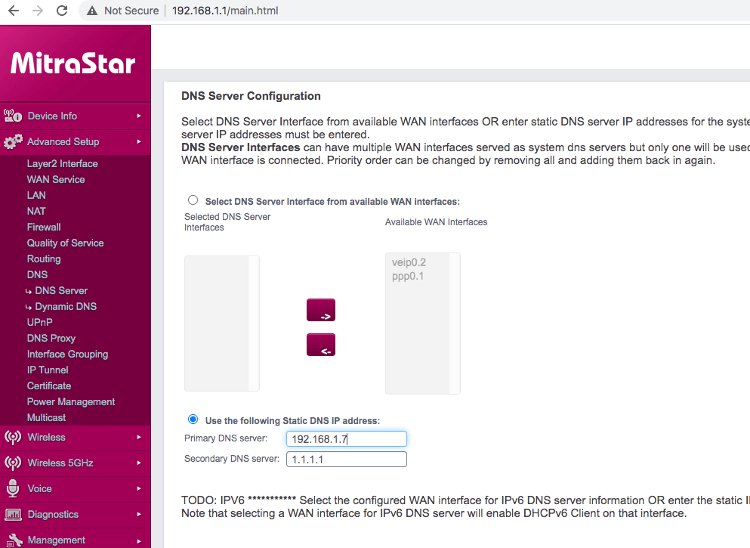 Router configuration