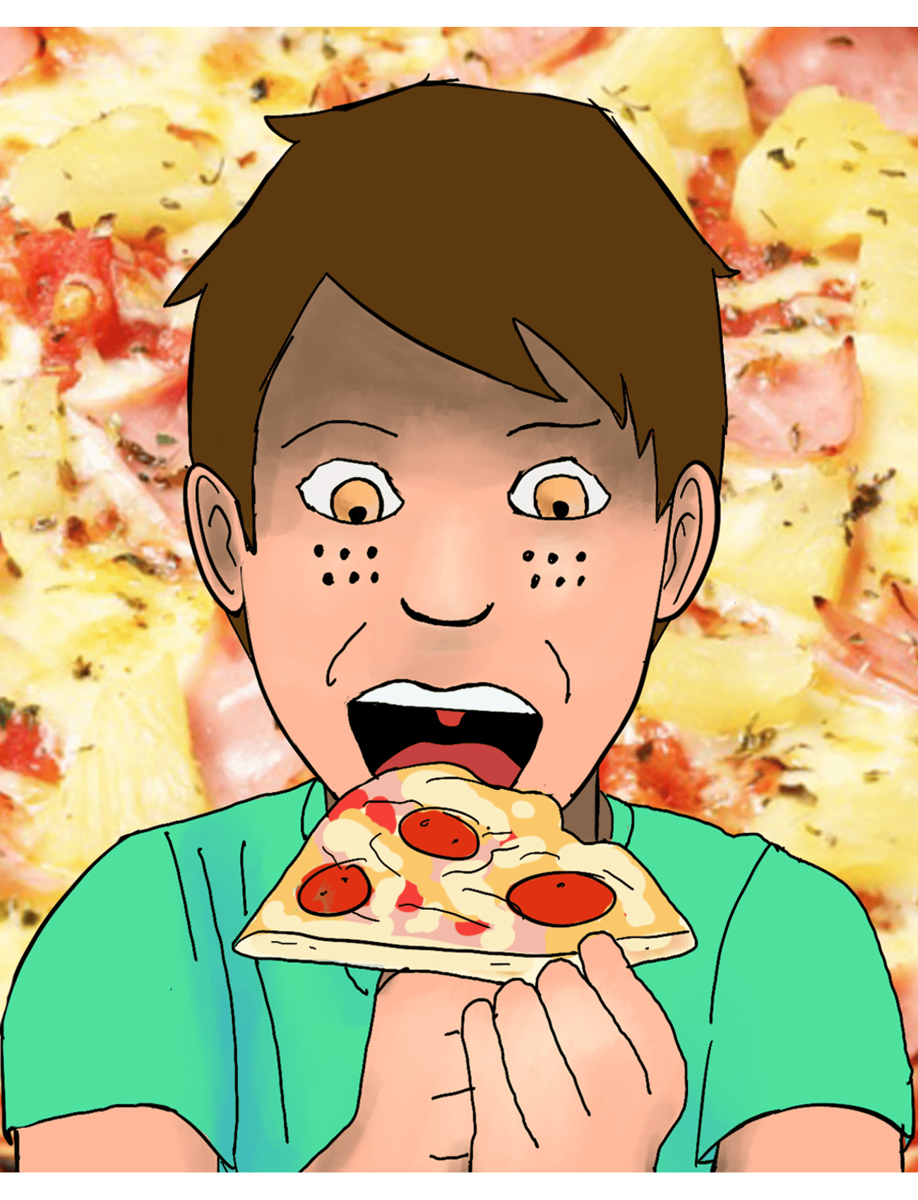 Me encantan las pizzas.