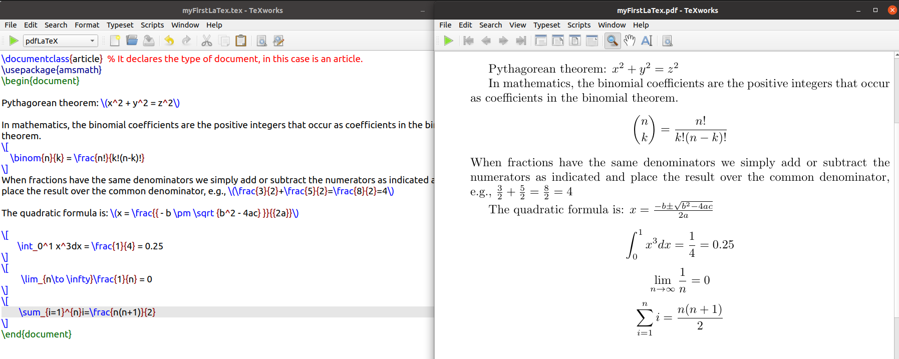 TeXworks is a free open-source LaTeX editor