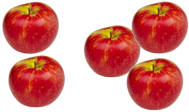 Math activities with apples