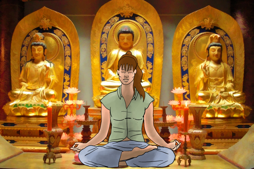 El sufrimiento es causado por el ansia, el anhelo y el deseo continuó por más y más.