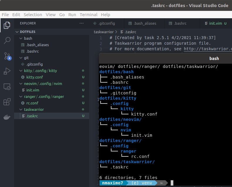 Manage and sync dotfiles with Git + GNU Stow