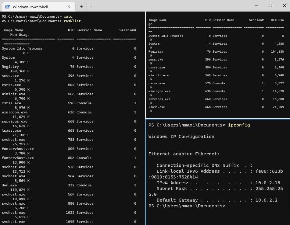 The Windows Terminal supports splitting the terminal into panes for better productivity and multitasking.