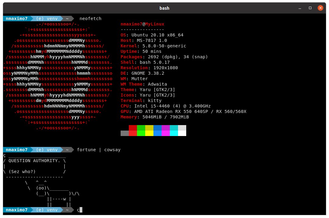 Terminal in GNU/Linux