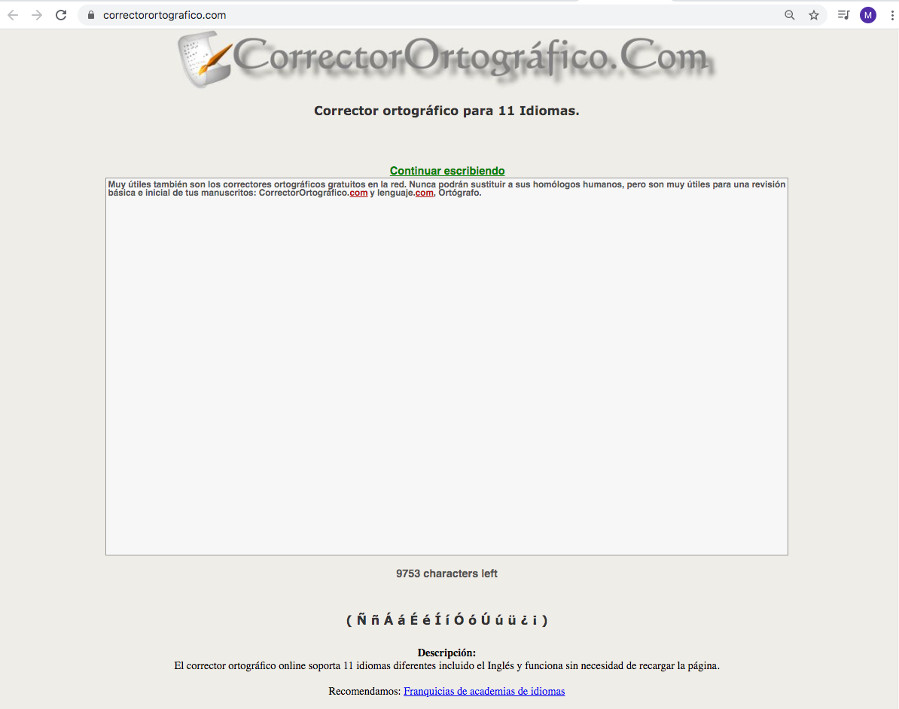 CorrectorOrtográfico.Com
